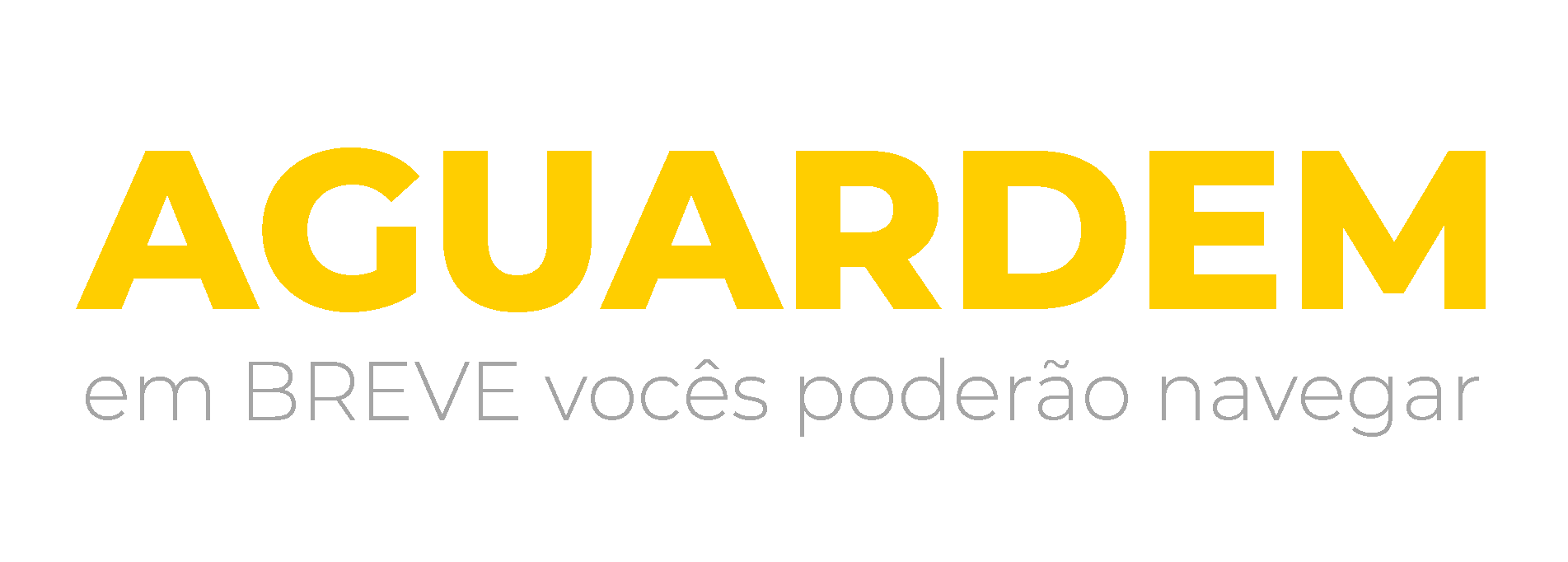 Aguardem — em breve vocês poderão navegar